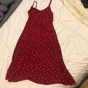 Polka dot Old Navy midi dress Size S